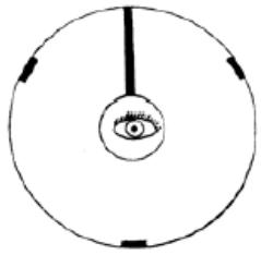 CELESTRON POWERSEEKER 76AZ - Kollimationsansichten mit Newton, durch den Fokussierer mit der Kollimationskappe gesehen - 4