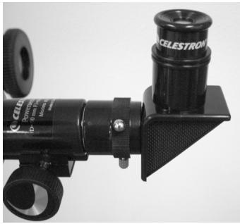 CELESTRON POWERSEEKER 76AZ - Instalación de la lente a 90^ y el ocular (refractor) – 50AZ - 1