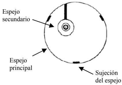 CELESTRON POWERSEEKER 76AZ - Vistas de la colimación del telescopo singletono a工程技术 del mecanismo de enfoque al utiliser la tapa de colimación - 2