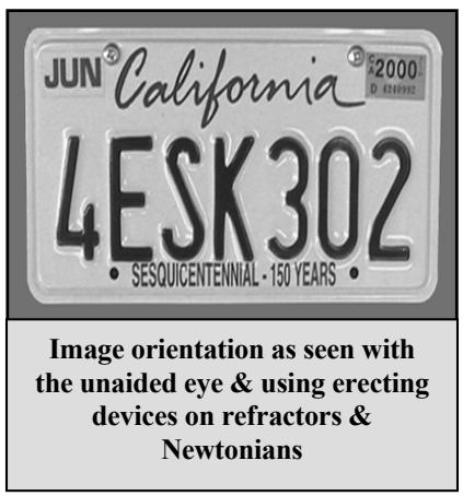 CELESTRON POWERSEEKER 76AZ - Image Orientation - 1