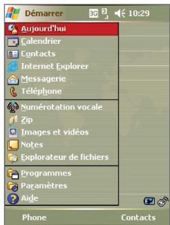 SFR V1605 - Menu démarrer - 1