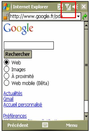 SFR V1620 - Maintenez appuyée la touche Raccrocher de façon à ouvrir la fenêtre suivante : - 2