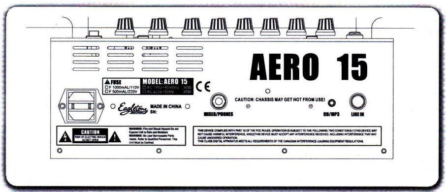 EAGLETONE AERO 15 - AERO 15 BACK PANEL - 1