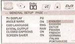 AKIRA DPS-S62UT10 - Options du menu SETUP - 1