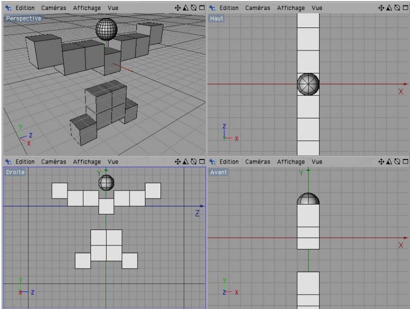MAXON CINEMA 4D - Rapide tutorialiel - Placement d'objets - 7