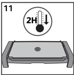 T-FAL BALANCED LIVING THERMOSPOT GRIDDLE - - Connection and pre-heating - 8
