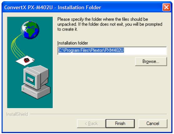 PLEXTOR PX-M402U - Pour installer le pilote du convertisseur video numérique ConvertX : - 3