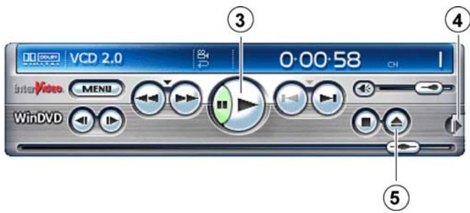 PLEXTOR PX-M402U - Utilisation des commandes WinDVD - 2