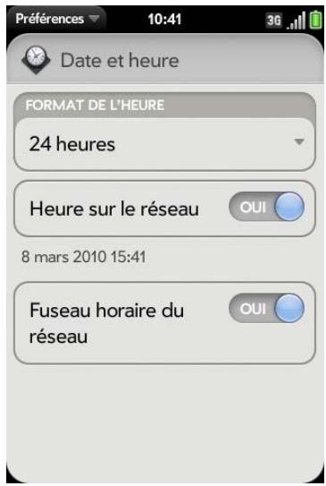 PALMONE PRE PLUS - Ouvrez Date et heures - 1