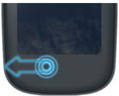 PALMONE PRE PLUS - Retour à l'écran précédent dans une application (geste arrière) - 1