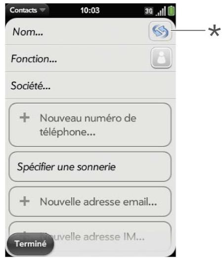 PALMONE PRE PLUS - Creation d'un contact - 1