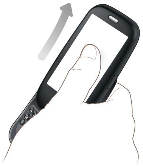 PALMONE PRE PLUS - Sortez le clavier en le faisant coulisser - 1