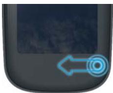 PALMONE PRE PLUS - Retour à l'écran précédent dans une application (geste arrière) - 2