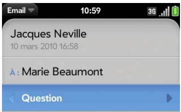 PALMONE PRE PLUS - Réception et lecture des emails - 1