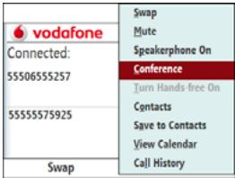 PALMONE TREO 500V - Making a conference call - 1