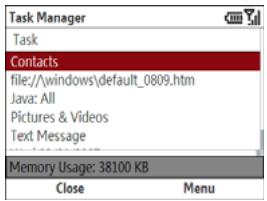 PALMONE TREO 500V - Closing applications - 1