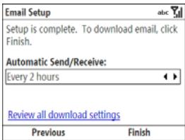 PALMONE TREO 500V - Require SSL for Outgoing email: - 1