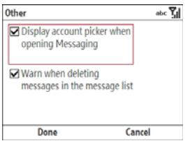 PALMONE TREO 500V - Customising your email settings - 4