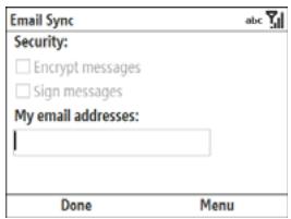 PALMONE TREO 500V - Changing email download settings - 2