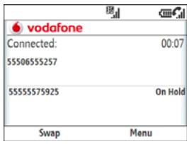 PALMONE TREO 500V - Send the new call to voicemail: Press Ignore (right softkey). - 1