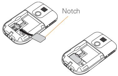 PALMONE TREO 500V - Inserting the SIM card and battery - 2