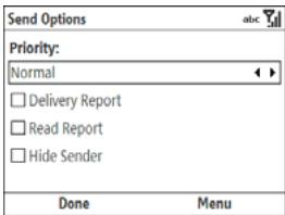 PALMONE TREO 500V - Setting multimedia message delivery options - 1