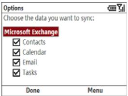 PALMONE TREO 500V - Changing which applications sync - 1