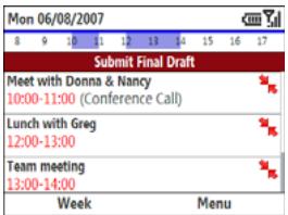 PALMONE TREO 500V - Creating an untimed event - 1