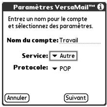PALMONE TREO 650 - Configuration d'un compte sur votre téléphone - 1