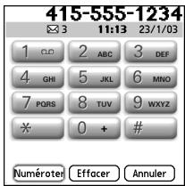 PALMONE TREO 650 - Composition d'appels avec le clavier - 1