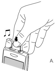 PALMONE TREO 650 - Insertion et retrait de cartes d'extension - 9