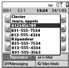 PALMONE TREO 650 - Rappel d'un numero appelé récemment - 5