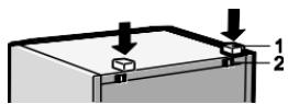 BRANDT BFU662LNW - Never lift or push the refrigerator and freezer holding their handles as they may break. - 1