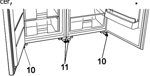 BRANDT BFU662LNW - Préparation des appareils au raccordement. - 10