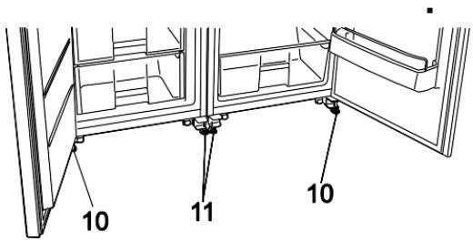 BRANDT BFU662LNW - Never lift or push the refrigerator and freezer holding their handles as they may break. - 12