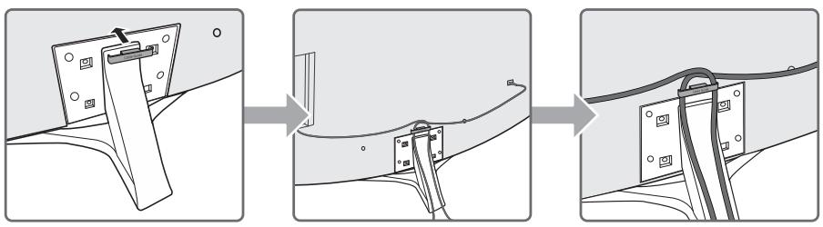 SAMSUNG UE55MU7075 - Johtoen järkestäminen johtopidikkeellä - 1