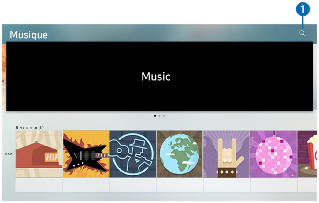 SAMSUNG UE65MU7045 - Utilisation du service de musique - 1