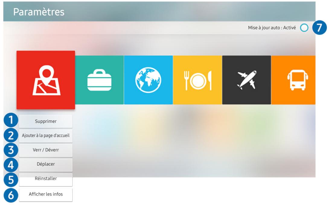 SAMSUNG UE65MU7045 - Gestion des applications achetées ou installées - 1