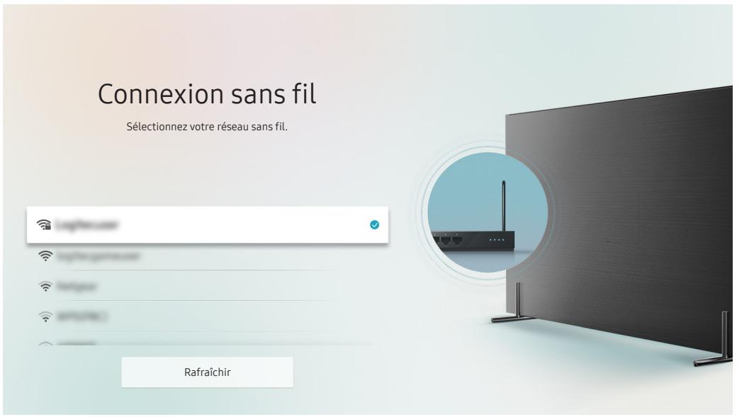 SAMSUNG UE65MU7045 - > Paramètres > Général > Réseau > Ouvrir les paramètres réseau > Sans fil - 2