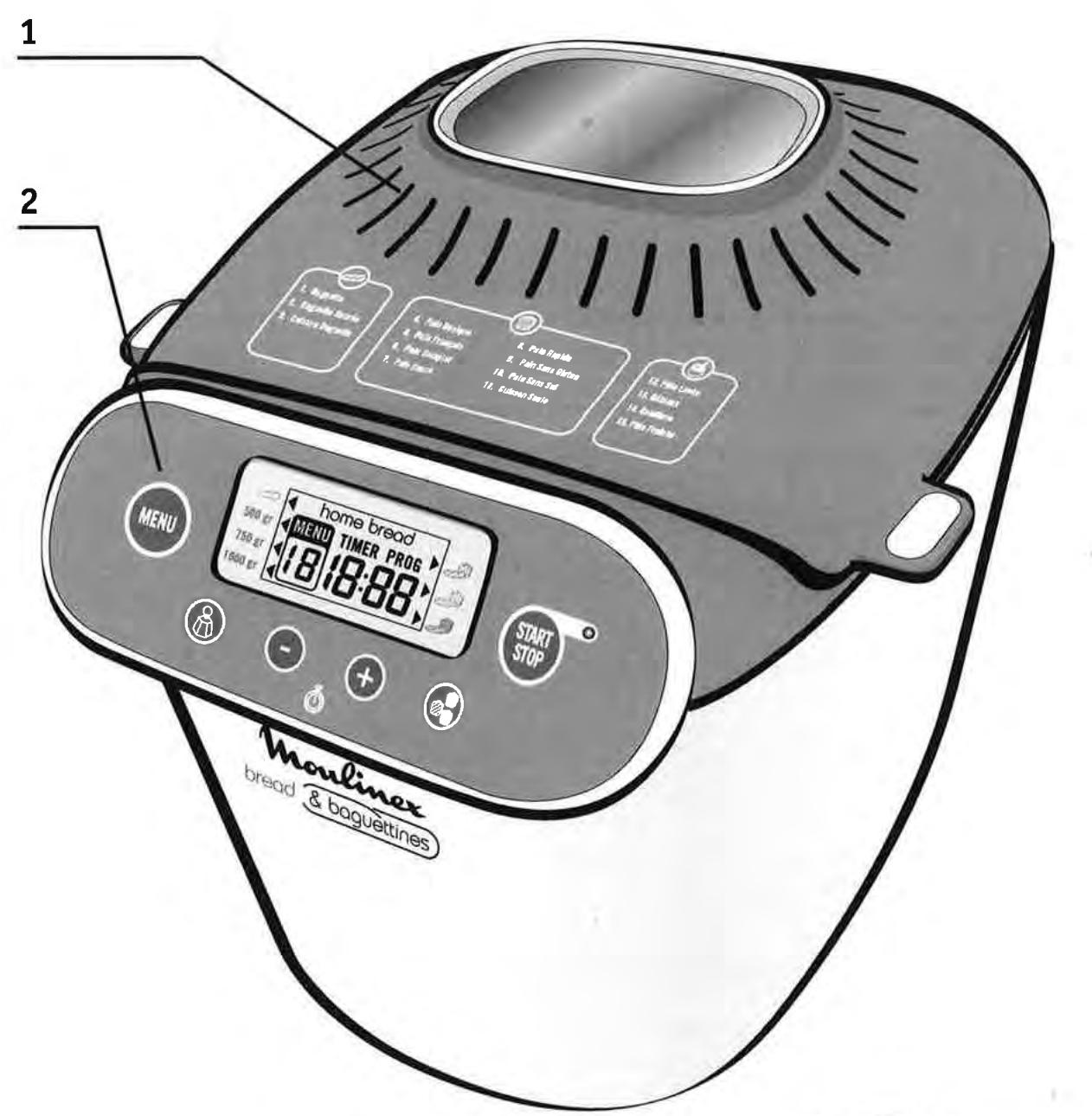 MOULINEX BREAD AND BAGUETTINE - Consignes de sécurité - 2