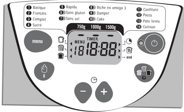 MOULINEX OW610110 HOME BREAD BAGUETTE - SELECTION D'UN PROGRAMME - 1