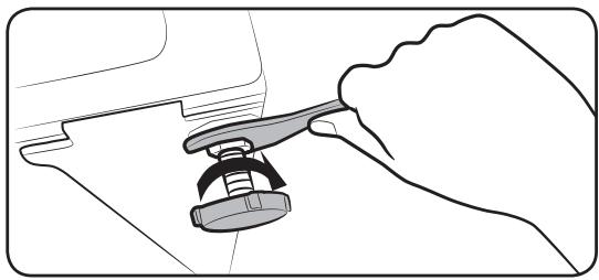 SAMSUNG WD80M4453JW/EF - ÉTAPE 3 - Réglez le pied de mise à niveau - 2