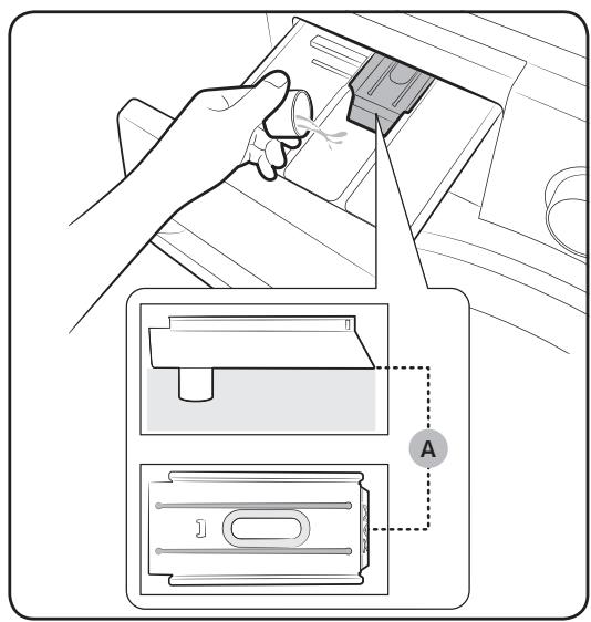 SAMSUNG WD80M4453JW/EF - Pourmettre desagents de lavage dans le tiroir à lessive - 2