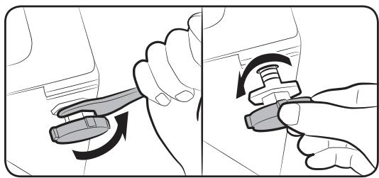 SAMSUNG WD80M4453JW/EF - ÉTAPE 3 - Réglez le pied de mise à niveau - 1