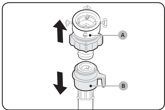 SAMSUNG WD80M4453JW/EF - ÉTAPE 4 - Raccordez le tuyau d'eau - 1