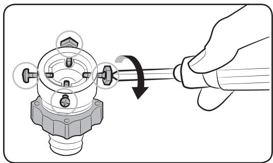 SAMSUNG WD80M4453JW/EF - ÉTAPE 4 - Raccordez le tuyau d'eau - 2