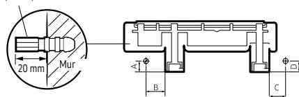 SAMSUNG WINDFREE - Fixation de l'unité interieure à un mur - 1