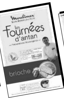 SEB LA FOURNEE - Exemples de menus pour préparations boulangères - 3