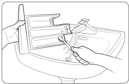 SAMSUNG WW70J5355,  ECOBUBBLE WW70J5355FX - Tiroir à lessive - 2