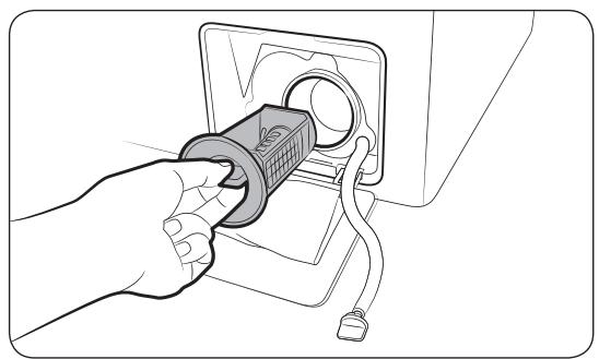 SAMSUNG WW70J5355,  ECOBUBBLE WW70J5355FX - Filtre de la pompe - 1